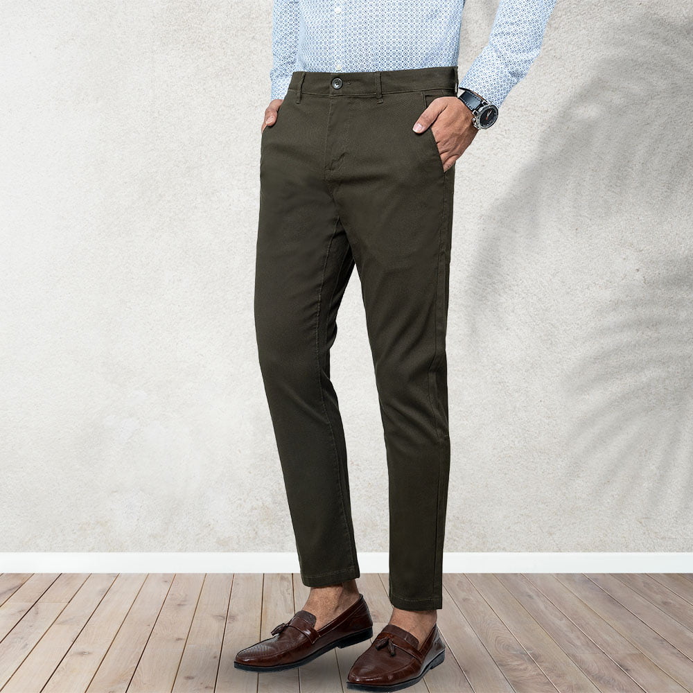 Premium Olive Colour twill Pant