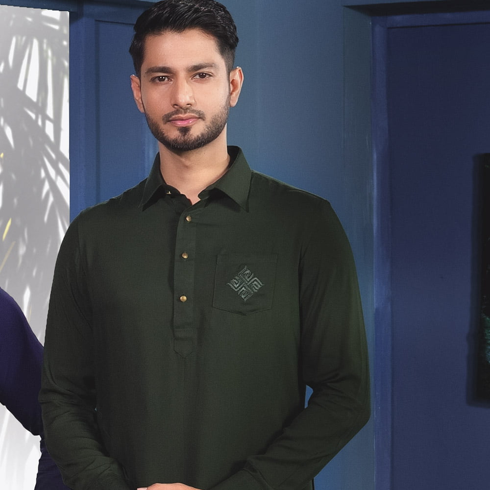 Premium Dark Green Kabli Set by OXYGEN