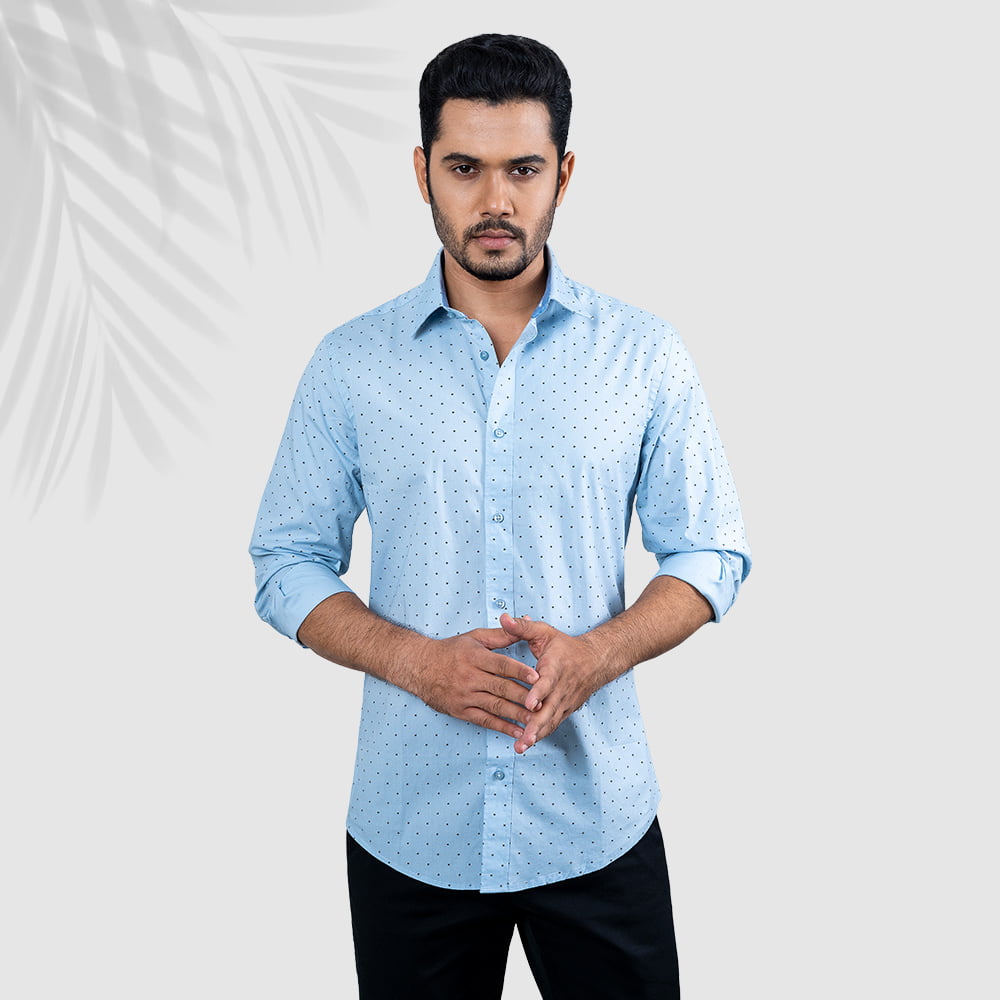Ultra Slim Fit Printed Casual Shirt by RICHMAN