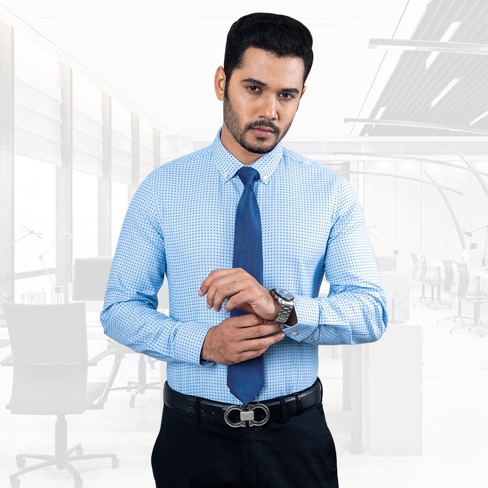 Ultra Slim Fit Printed Formal Shirt