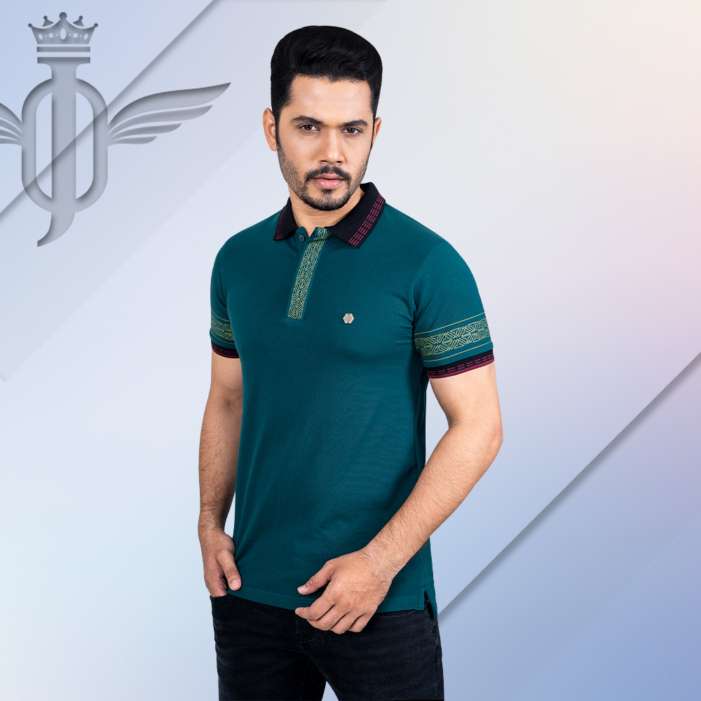 Printed Polo Shirt by OXYGEN