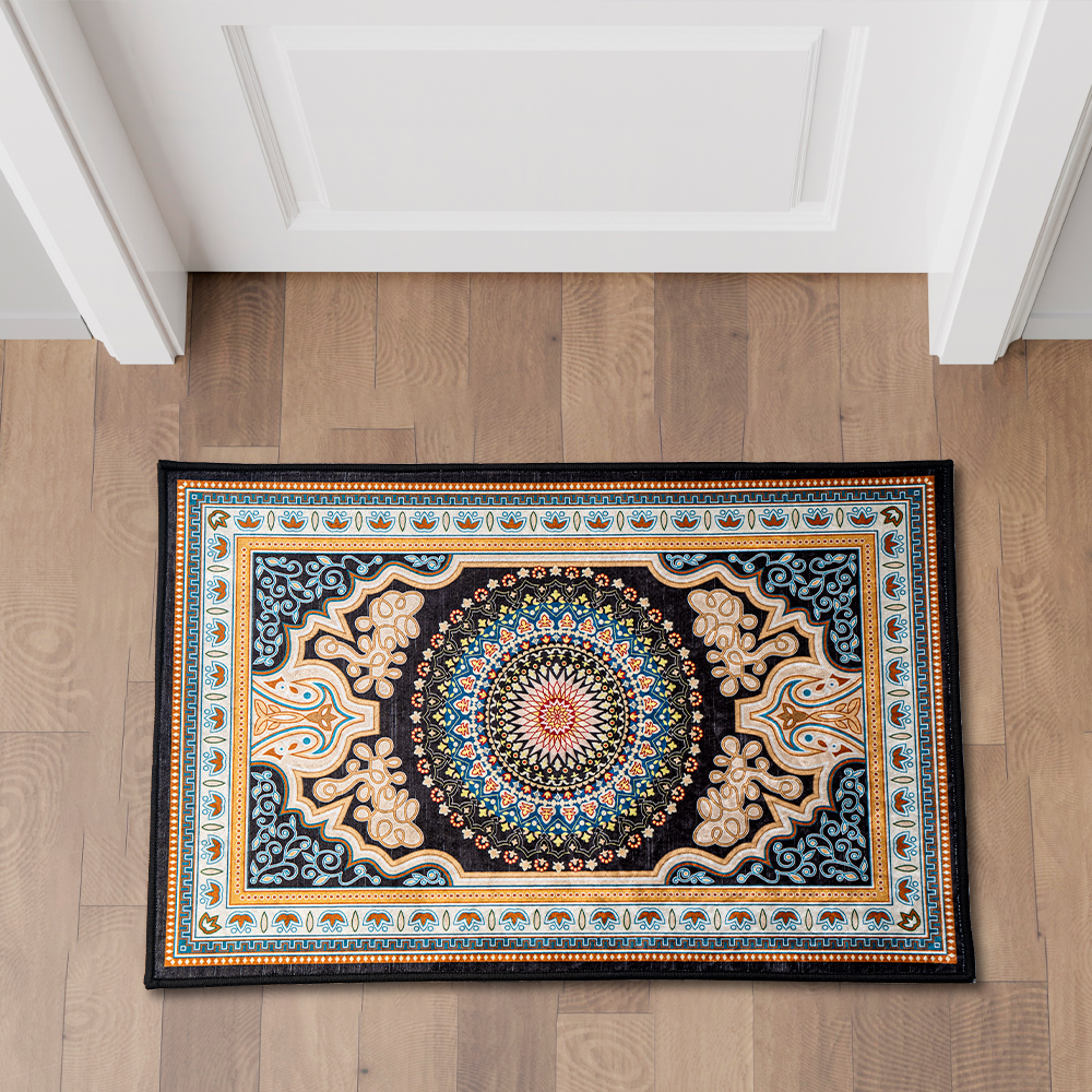 Vintage Effect Printed Door Mat