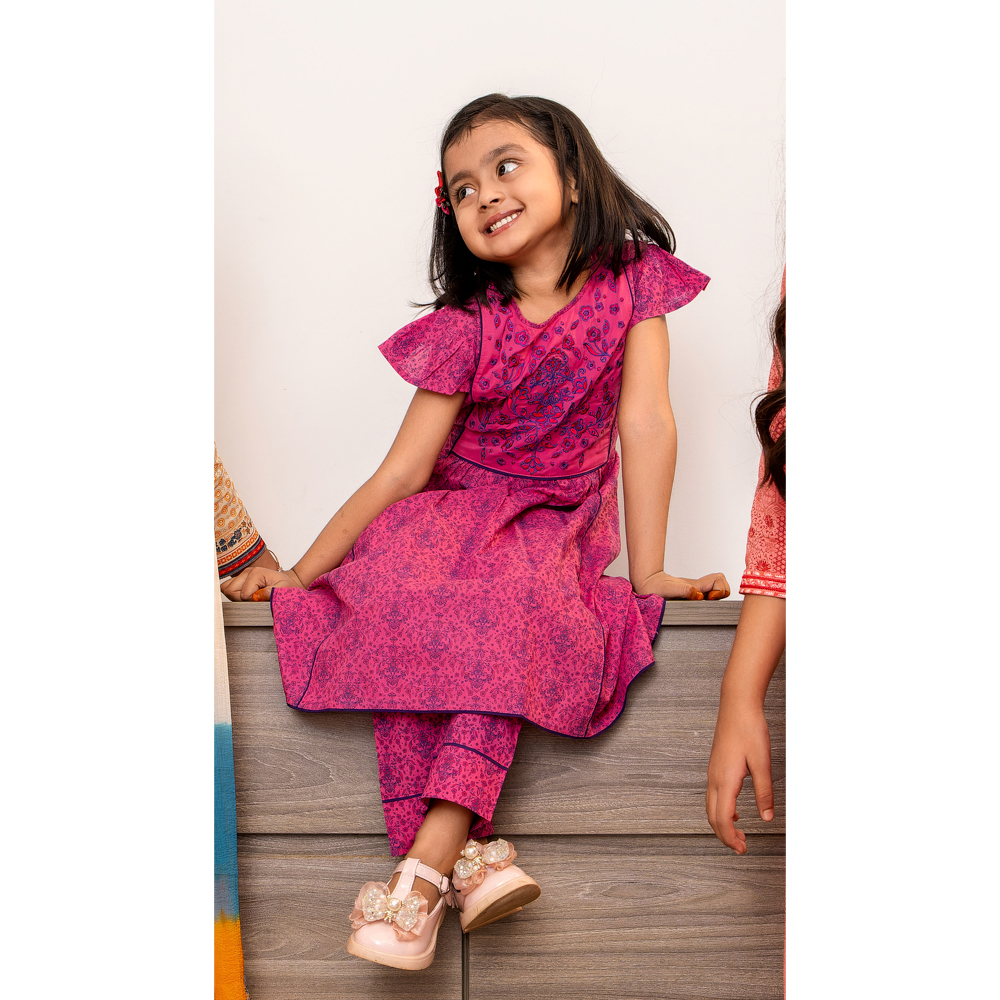 iNFINITY Kids Maroon Color Salwar Kameez