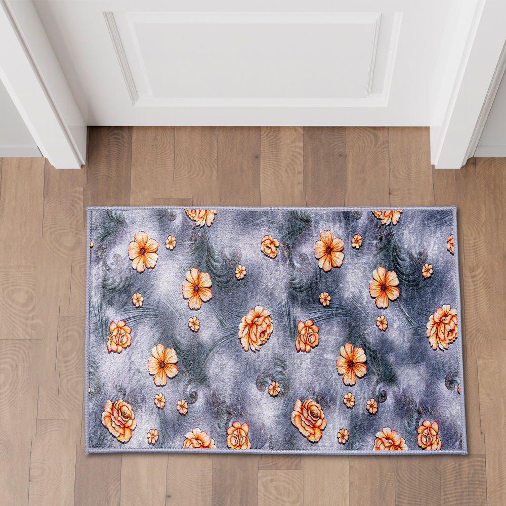 Floral Printed Door Mat