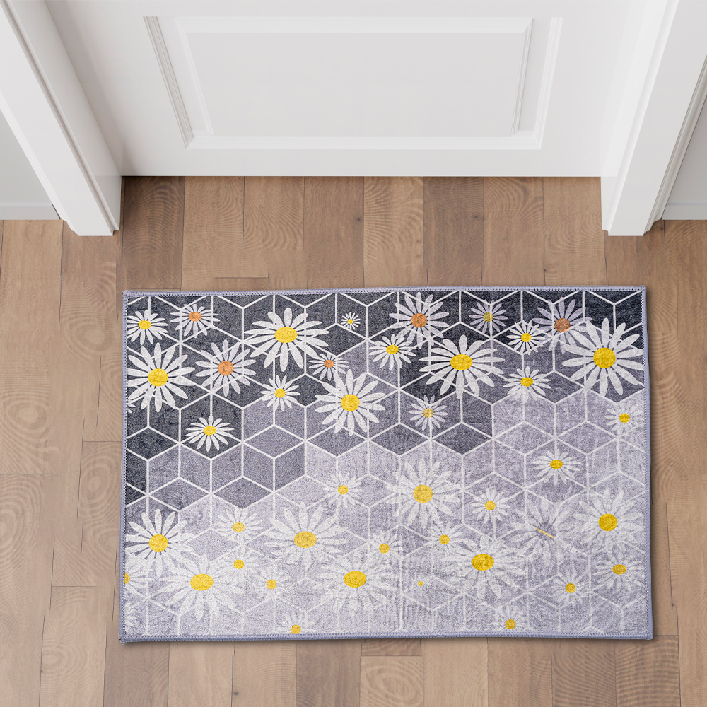 Floral Printed Door Mat