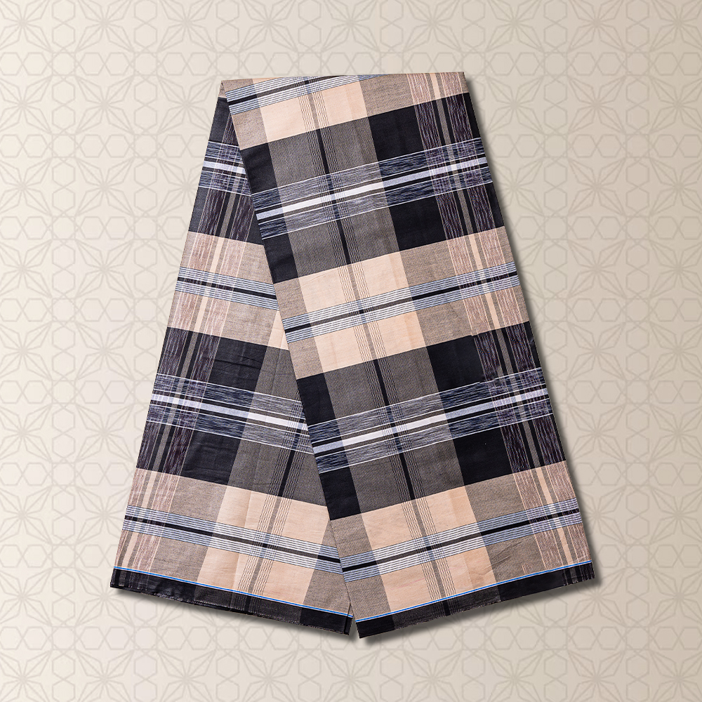 Classic Brown Check Cotton Lungi