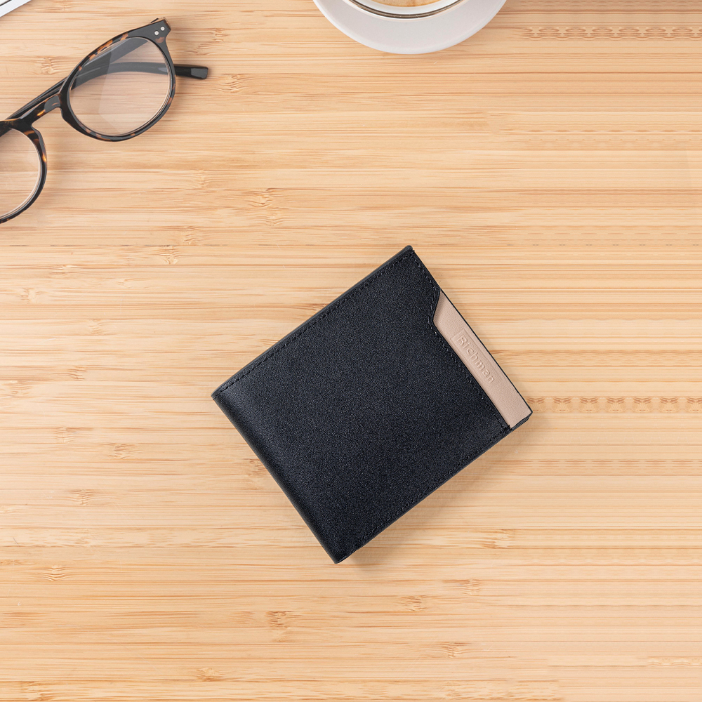 RICHMAN Premium Black Leather Wallet