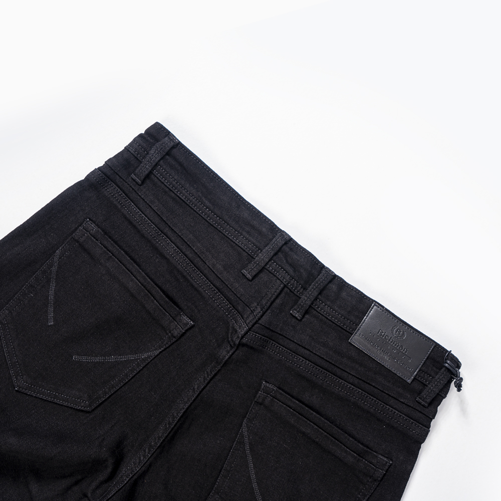 Richman Men's Black Color Denim Pant