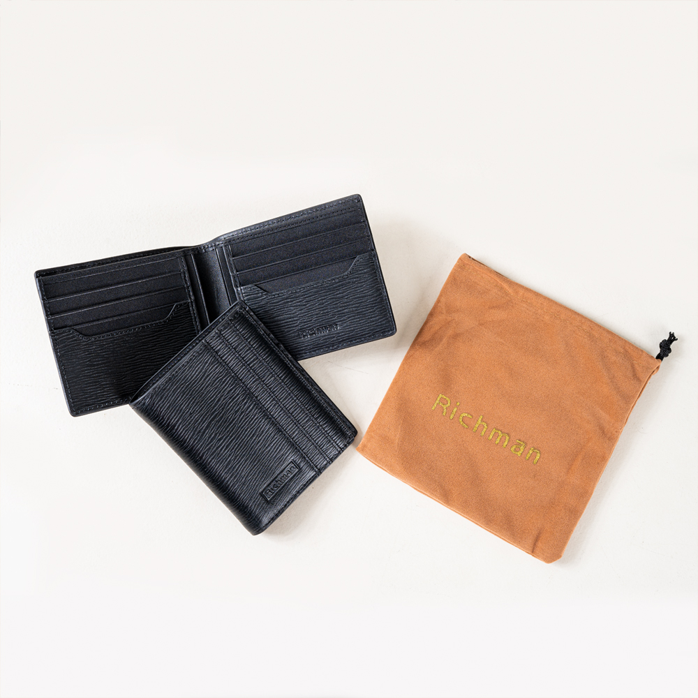 RICHMAN Premium Black Leather Wallet