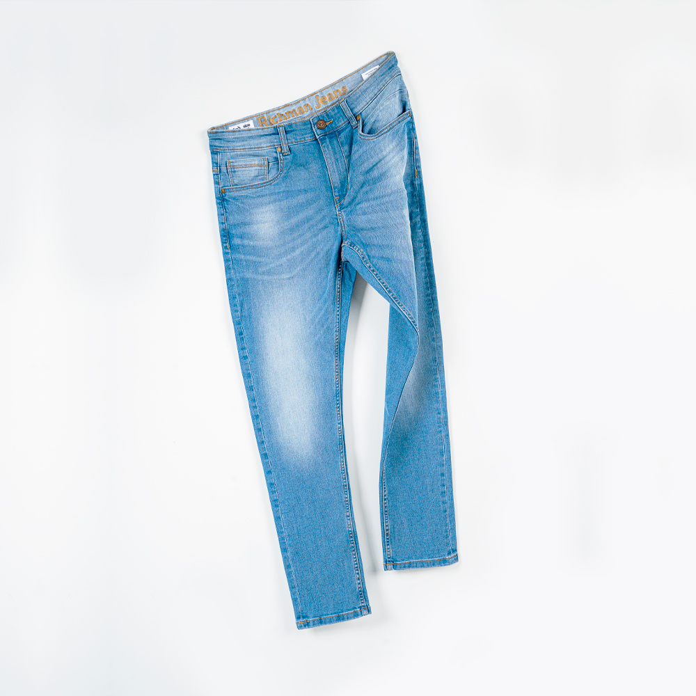 Richman Men's Light Indigo Color Denim Pant