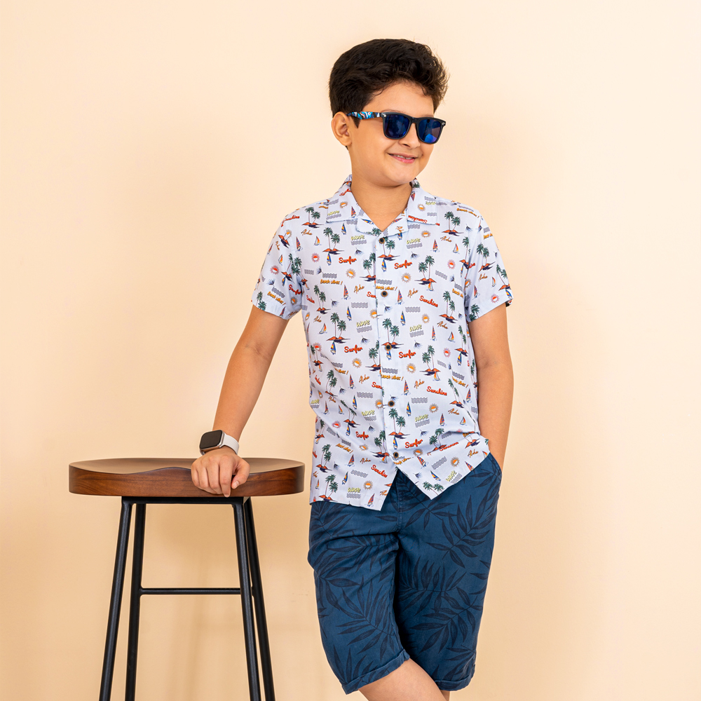 iNFINITY Boys Sky Printed Shirt