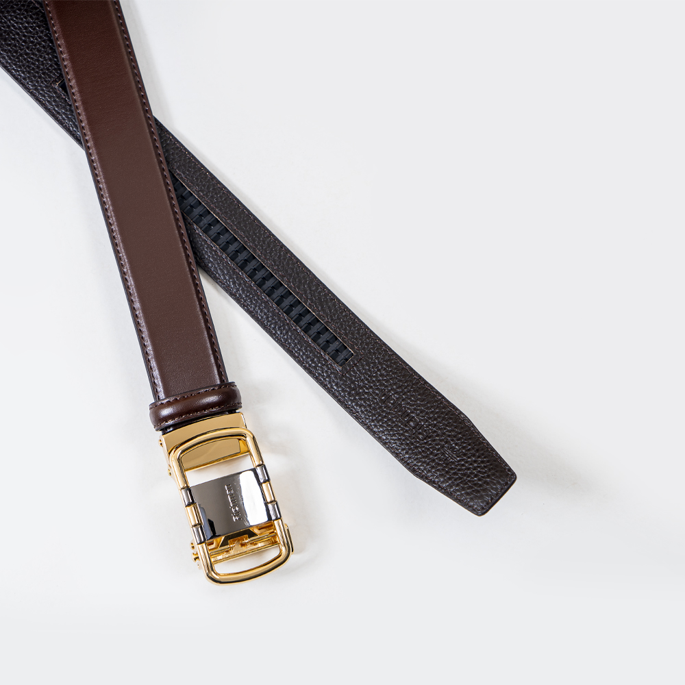 RICHMAN Premium Coffee Colour Leather Belt