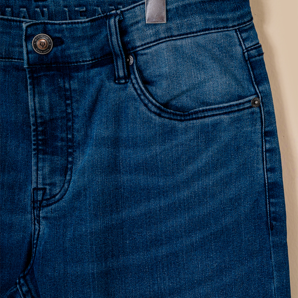 Richman Men's Mid Indigo Color Denim Pant