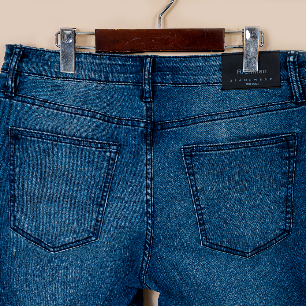 Richman Men's Mid Indigo Color Denim Pant