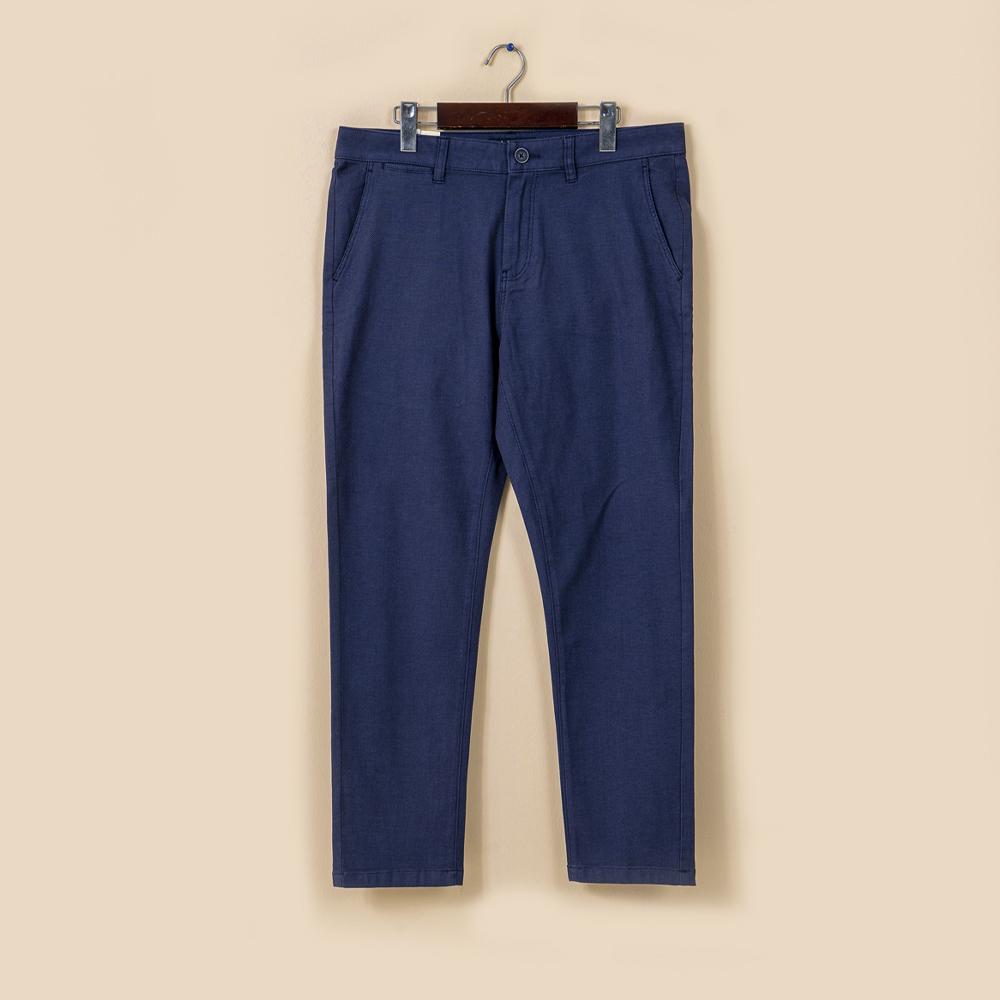 Men's Smart Shape Navy Color Premium Gabardine Pant