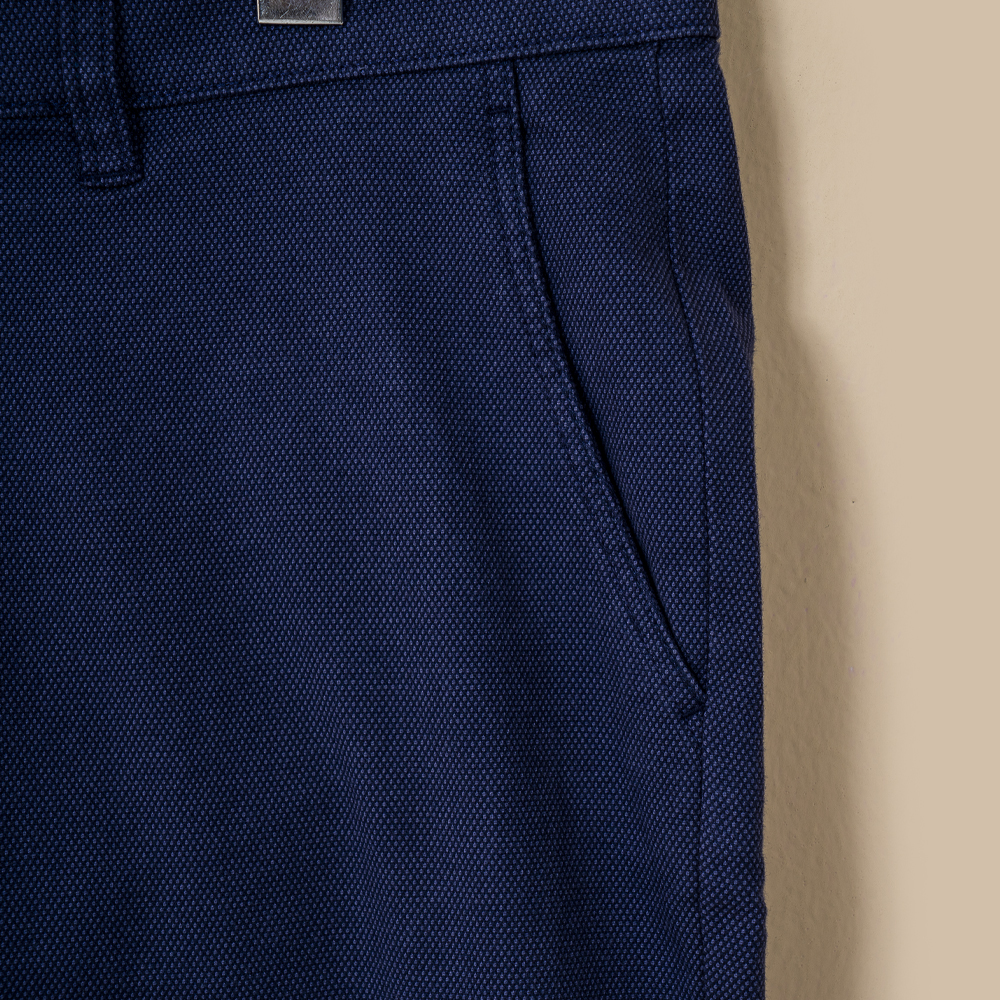 Men's Smart Shape Navy Color Premium Gabardine Pant