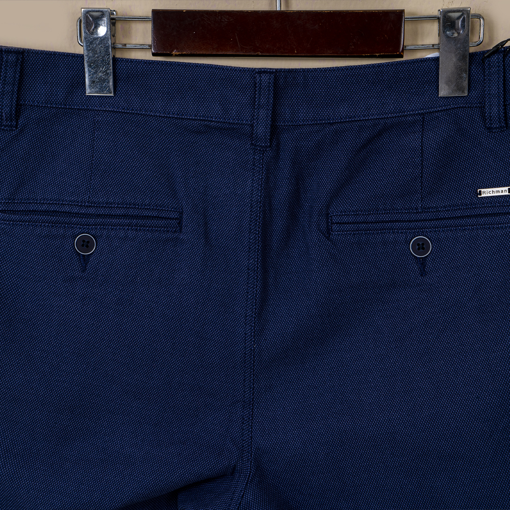 Men's Smart Shape Navy Color Premium Gabardine Pant