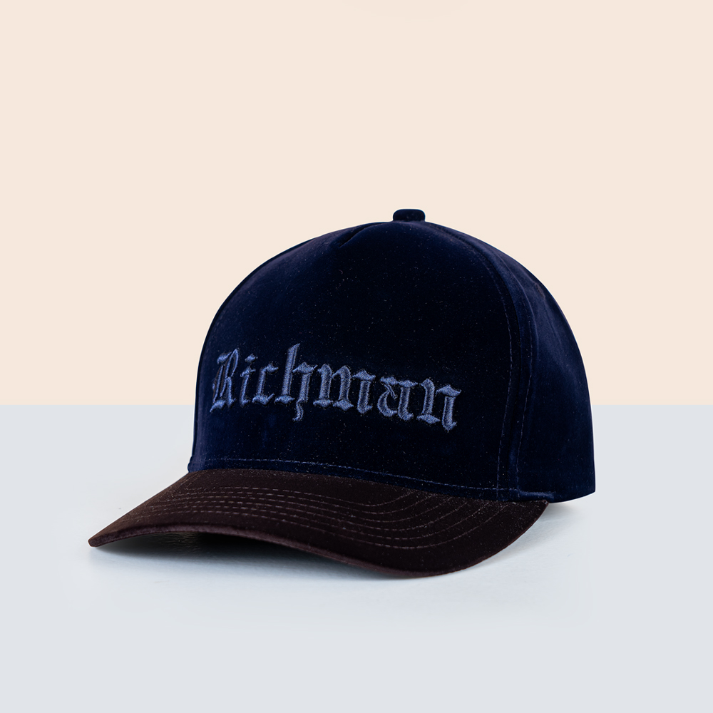 Classic Coffee colour Suede fabric cap by RICHMAN
