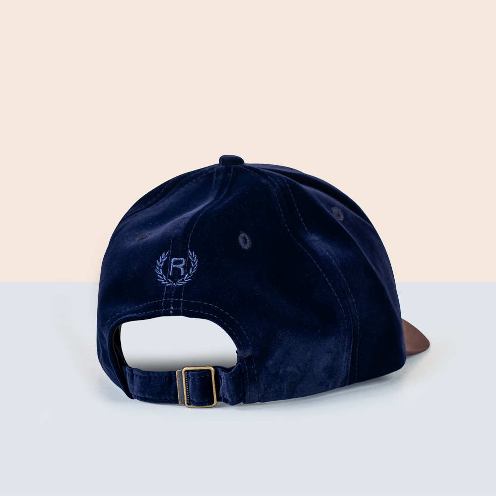 Classic Coffee colour Suede fabric cap by RICHMAN