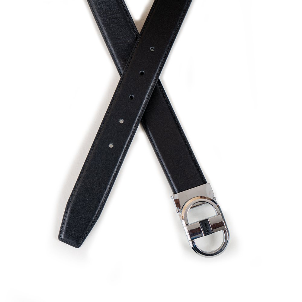 Premium Black Color Leather Belt by Richman