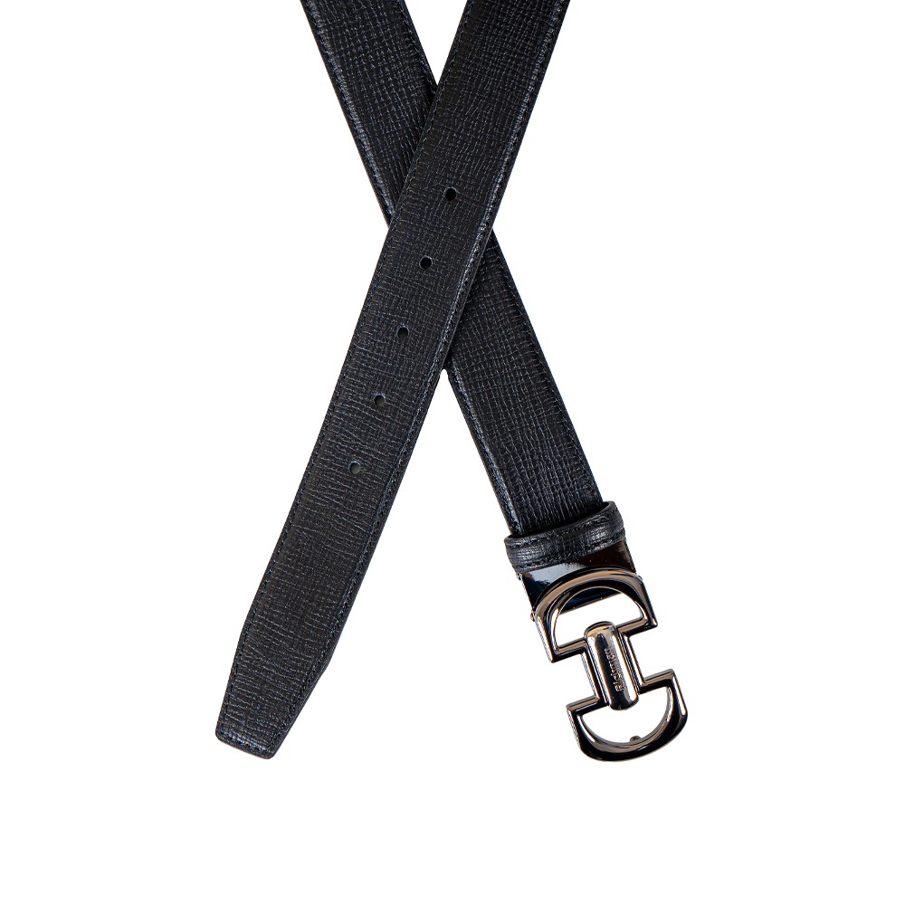 Premium Black Color Leather Belt by Richman
