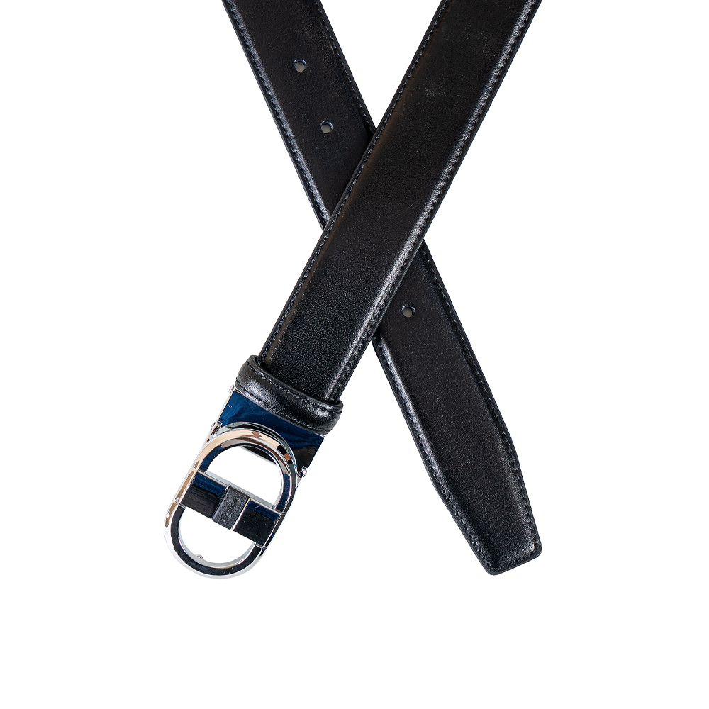 Premium Black Color Leather Belt by Richman
