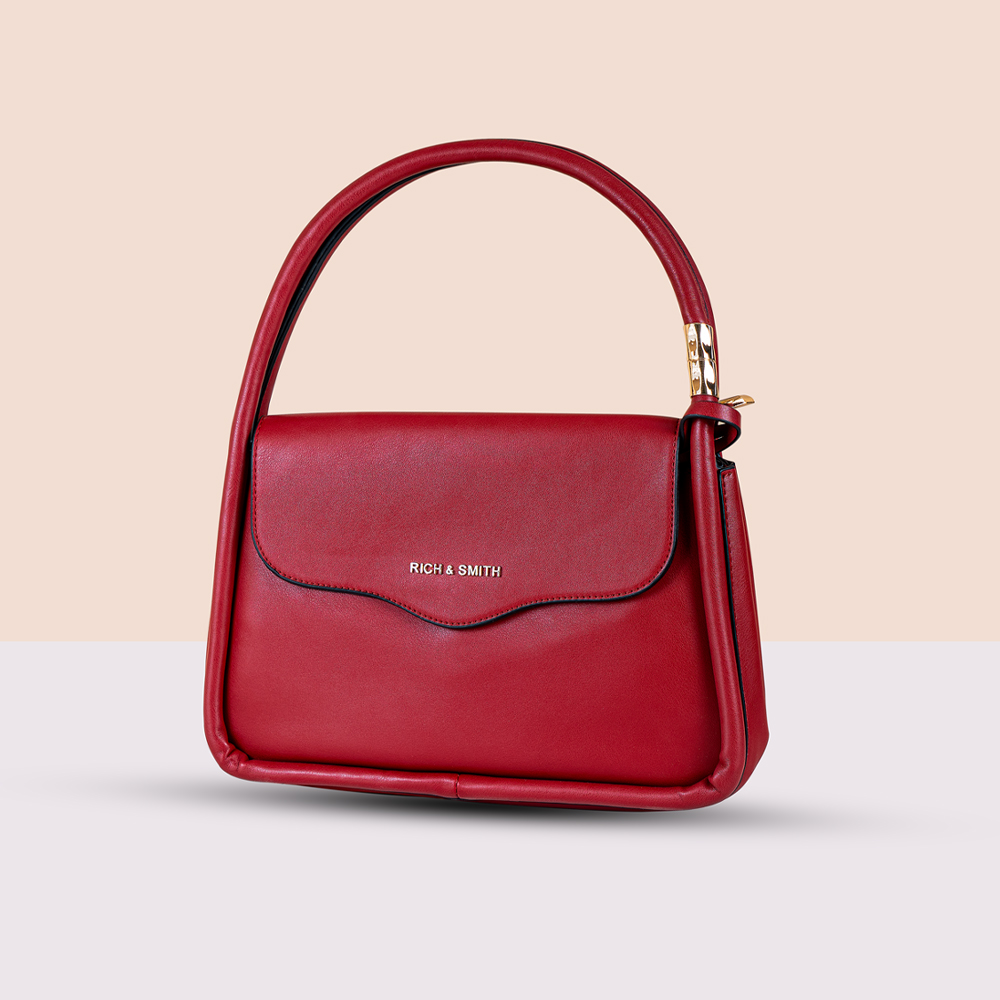 Premium Dark Red Colour Leather Bag
